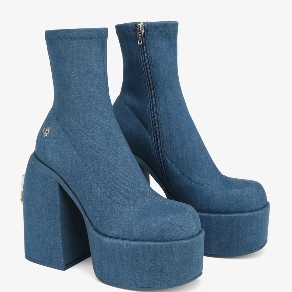 Naked Wolfe Denim Sugar Boots - New in Box - Size 10